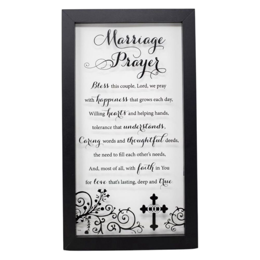 Marriage Prayer Inspirational Wall Art | 8” x 17”
